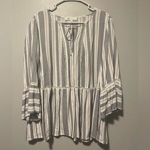 fever Women’s Babydoll Tunic Top Sz 1X